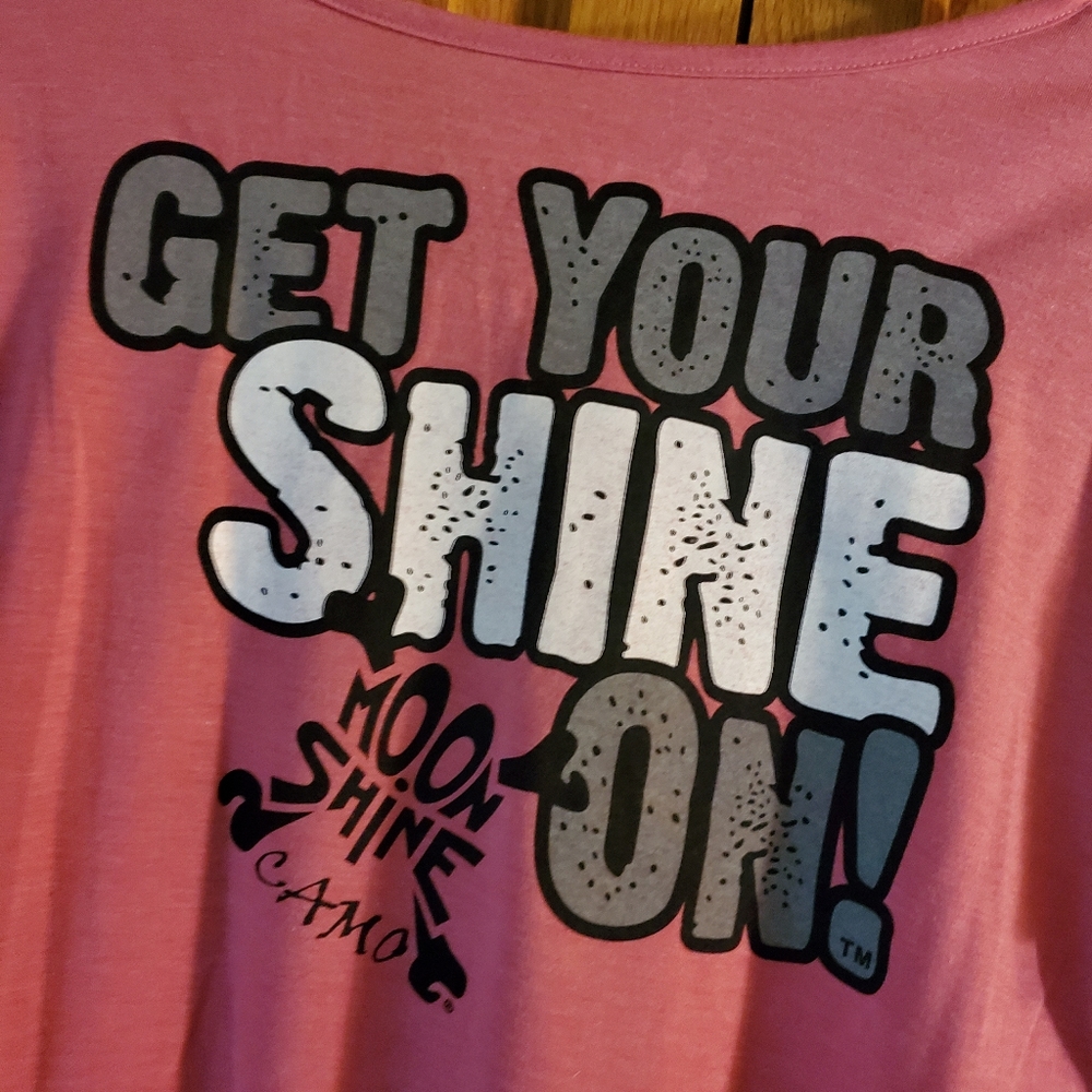 NWOT UNIQUE GET YOUR SHINE ON TEE